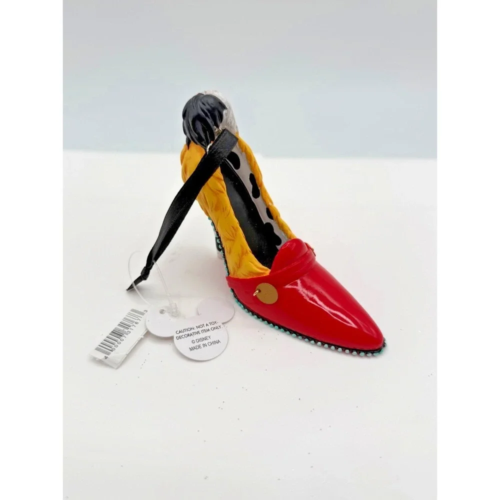 Disney Parks Runway Collection Cruella De Vil 101 Dalmations Heel Shoe Ornament